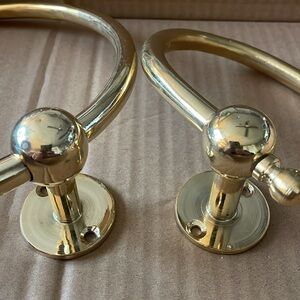 2 / Brass towel holders